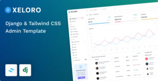 Xeloro - Django & Tailwind Admin Template by MyraStudio