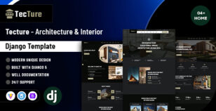 Tecture - Architecture and Interior Django Template by codearchives