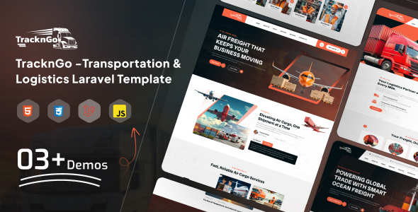 TRACKNGO - Transportation & Logistics Laravel Template by devstarit