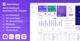 AdminStack - Multipurpose Bootstrap Admin Dashboard Template by IndianCoder