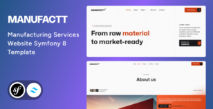 Manufactt - Manufacturing Services Website Symfony Template by Unifato
