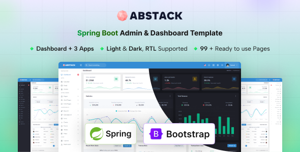 Abstack - Spring Boot Admin & Dashboard Template by coderthemes