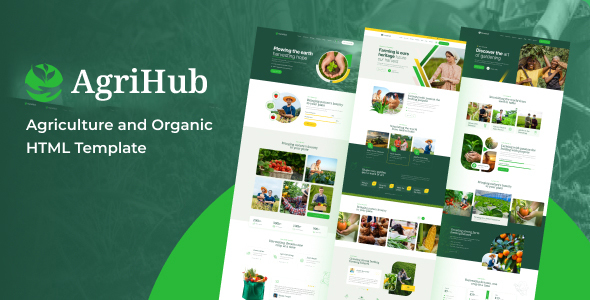 AgriHub - Agriculture and Organic HTML Template by jannat_themes