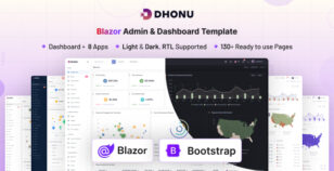 Dhonu - Blazor Server Admin & Dashboard Template by coderthemes