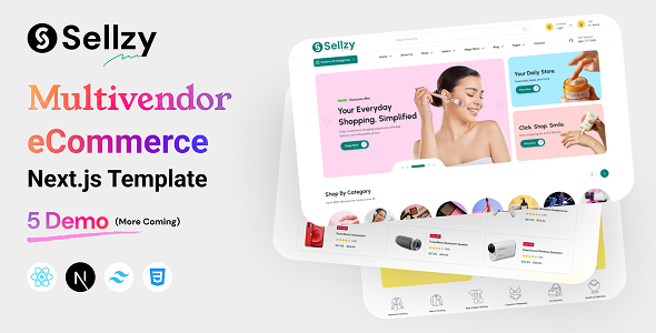 Sellzy - Multivendor eCommerce Next.js Template by createuiux