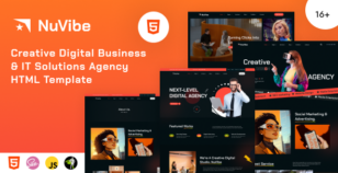 NuVibe - Creative Digital Business & IT Solutions Agency HTML Template by ThemeShala
