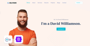 Selfown - ASP.NET Core Personal Portfolio Template by Mannat-Themes