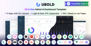 UBold - 28 in One Tailwind CSS Admin & Dashboard Template by coderthemes