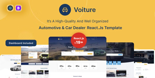 Voiture - Automotive & Car Dealer ReactJs Template by elite-themes24