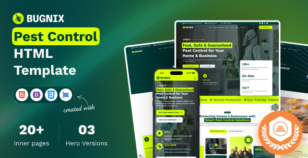 Bugnix - Bugs & Pest Control HTML Template by siddhiinfosoft