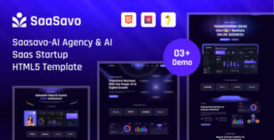 Saasavo – AI Agency & AI SaaS Startup HTML5 Template by Dream-Master