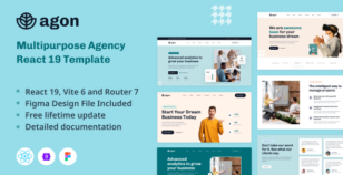 Agon - Multipurpose Agency React 19 Template by alithemes
