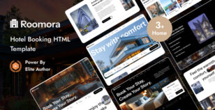 Roomora – Hotel Booking HTML5 Template by wpoceans