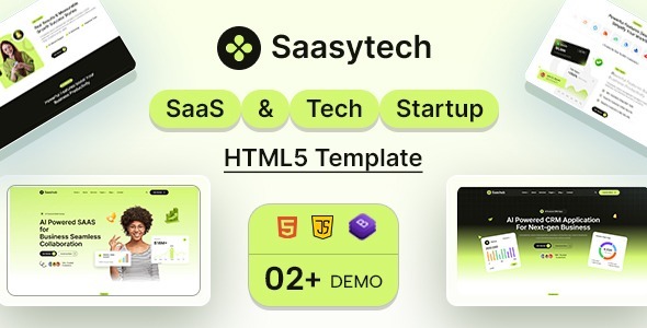 Saasytech – SaaS & Tech Startup HTML5 Template by TogoTheme