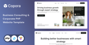 Copora - Business Consulting PHP & Tailwind CSS 4  Template by Unifato
