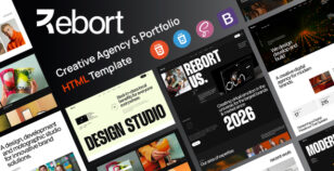 Rebort - Creative Agency & Portfolio HTML Template by ThemeMascot