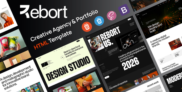 Rebort - Creative Agency & Portfolio HTML Template by ThemeMascot