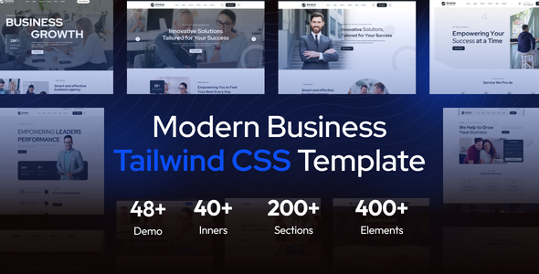 Invena - Business Consulting Tailwind HTML Template by reacthemes