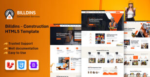 Billdins - Laravel 12 Construction & Business Template by themehealer