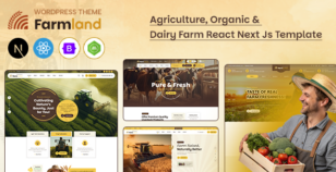 Farmland - Agriculture & Dairy Farm React Next Js Template by ThemeKalia