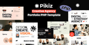 Pikiz – Creative Agency Portfolio PHP Template by bracketweb