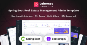 Lahomes - Spring Boot Real Estate Management Admin & Dashboard Template by Techzaa