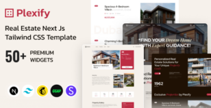 Plexify - Real Estate Next JS Tailwind CSS Template by DexignZone