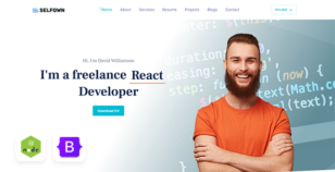 Selfown - NodeJs Personal Portfolio Template by Mannat-Themes