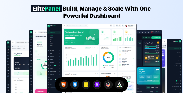 ElitePanel - Premium Real Estate Admin Dashboard Template by psd2allconversion