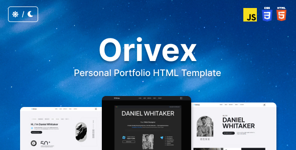 Orivex - Personal Portfolio HTML Template by CodePower