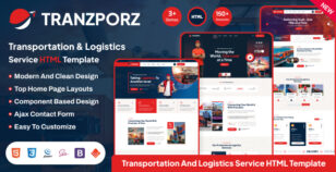 Tranzporz - Transportation & Logistics Service HTML Template by vecuro_themes