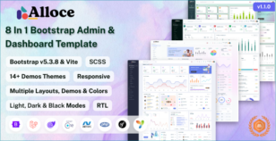 Alloce - Multipurpose Admin & Dashboard Template by SRBThemes