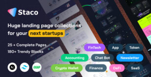 Staco - SaaS Startup Business Tailwind Landing Page Template by uigigs