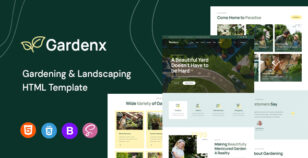 Gardenx | Gardening & Landscaping HTML Template by capricorn-studio