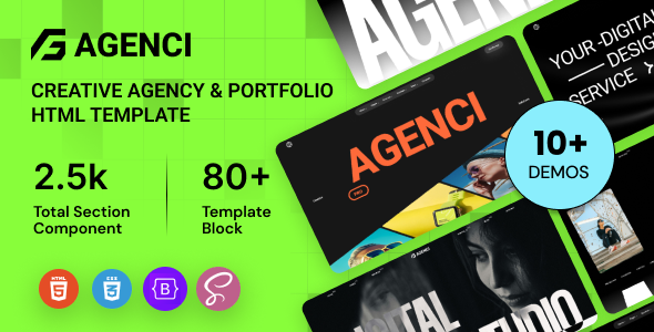Agenci – Creative Agency Portfolio HTML Template by wowtheme7