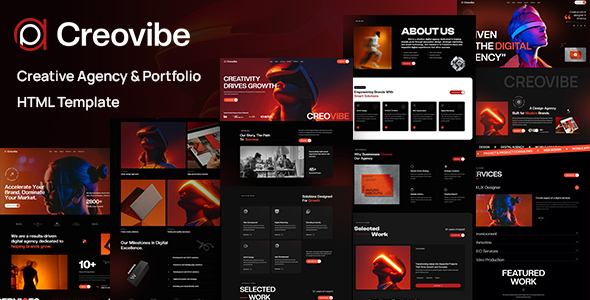 Creovibe - Creative Agency & Portfolio HTML Template by ThemeMascot