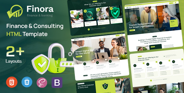Finora - Finance & Consulting HTML Template by KodeSolution