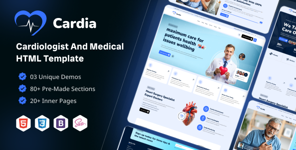 Cardia - Cardiologist and Medical HTML Template by ThemeAlpine