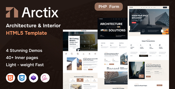 Arctix - Architecture & Interior Design HTML Template by theme-village