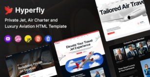 HyperFly – Private Jet Charter & Aviation HTML Template by bracketweb