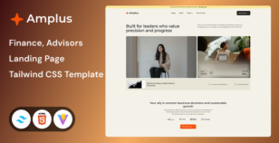 Amplus - Fintech Service Tailwind CSS 4 Template by Unifato