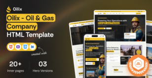 Oilix - Oil & Gas Company HTML Template by siddhiinfosoft