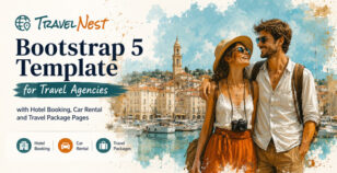 TravelNest Bootstrap 5 template by mecovache