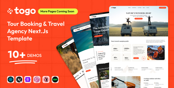 Togo - Travel & Tour Booking Agency NextJs Template by ib-themes