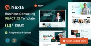 Nexta - Business Consulting React Js Template by Theme-Bihar