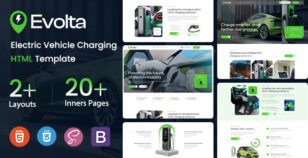 Evolta - Electric Vehicle Charging Station HTML Template by ThemeMascot