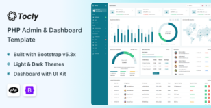 Tocly - PHP Admin & Dashboard Template by themesdesign