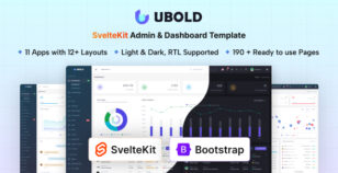 UBold - SvelteKit Admin & Dashboard Template by coderthemes