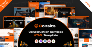 Consits - Construction & Industrial HTML Template by Divergent_Studio