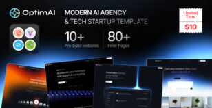 OptimAI - AI Agency & Technology Tailwind Template by Quixlab